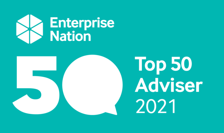 Harry Cobbold listed as an Enterprise Nation 'Top 50 Adviser' (Top 5 in Website & Digital)