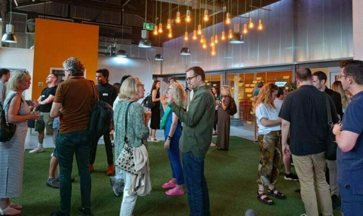 Image of people at a networking event